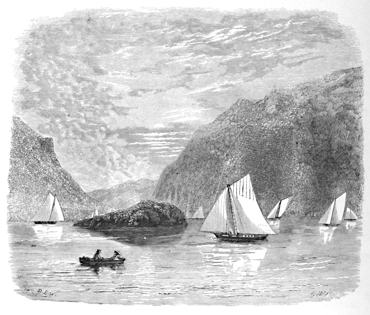 Inngang til høylandet nær Newburgh, 1883 av G. Wyand