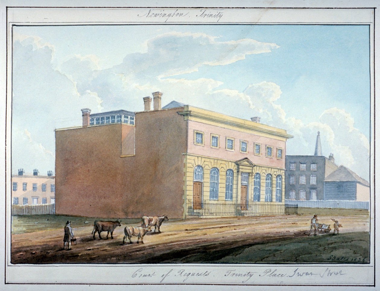 The Court of Requests, Trinity Place, Southwark, London, 1826 av G Yates