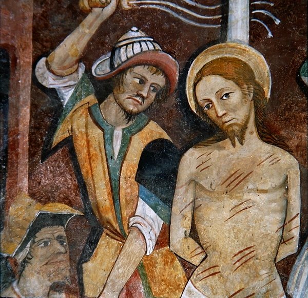 The Flagelation of Christ, from the Cycle of the Passion, ca.1500 (fresco) av G. da Ranzo