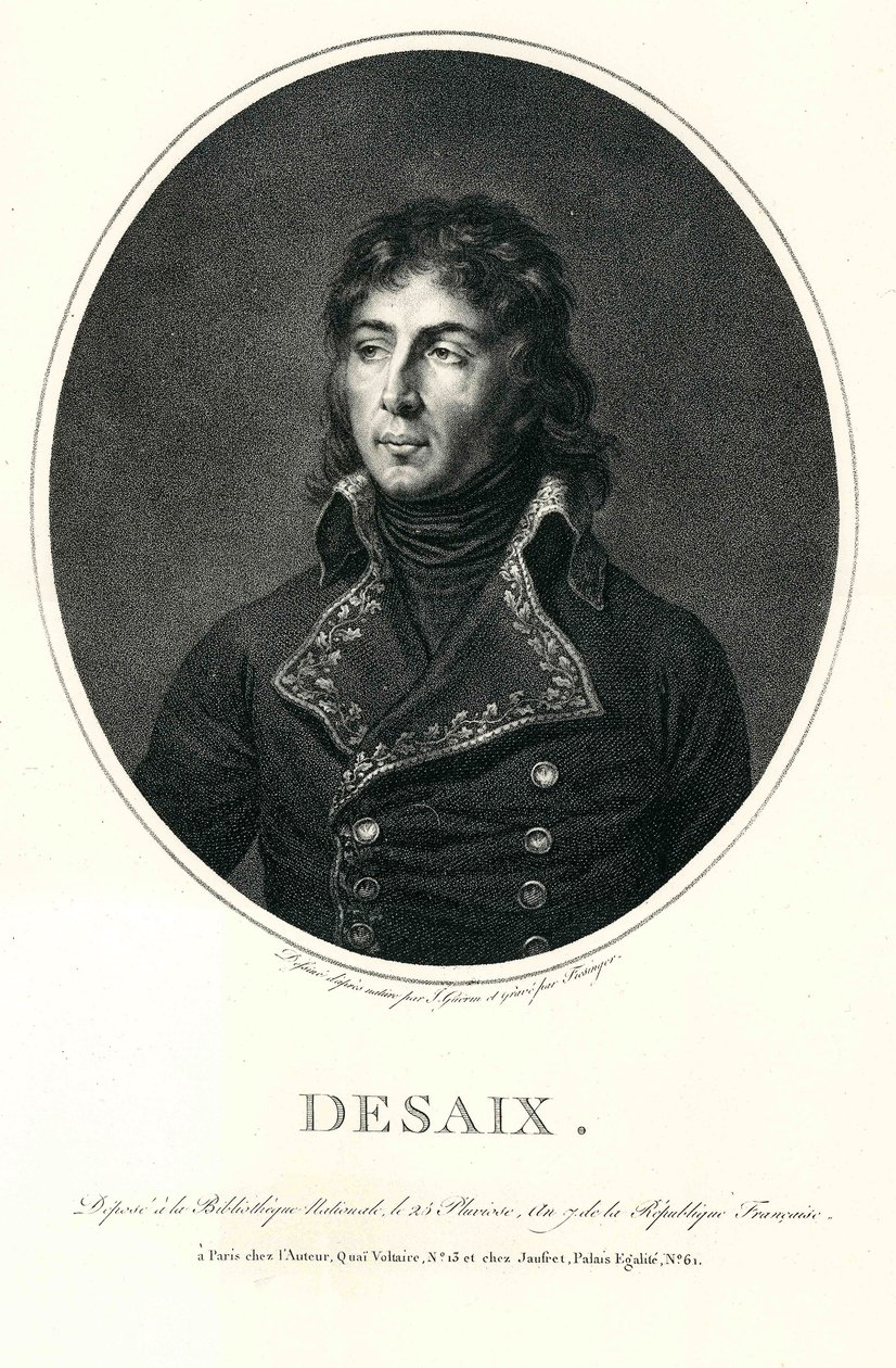 Portrett av Louis Charles Antoine Desaix (1768-1800) av Gabriel Fiesinger