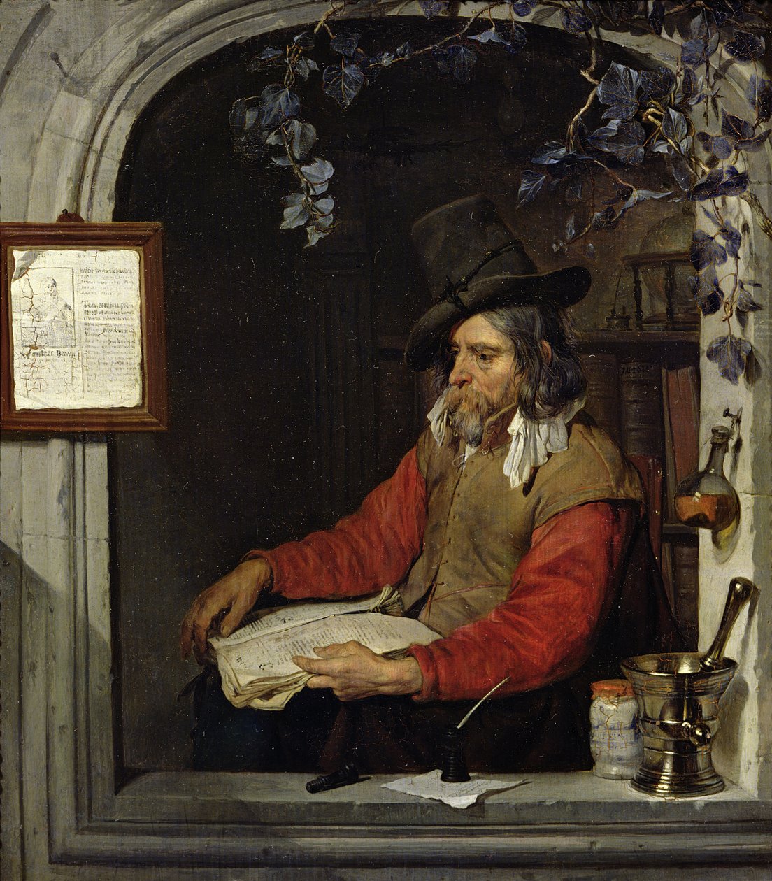 Apotekeren eller, kjemikeren av Gabriel Metsu