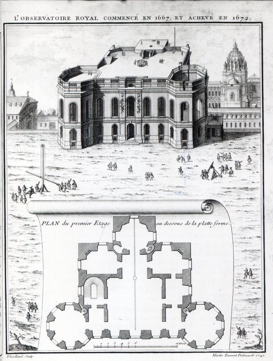 Det kongelige observatorium i Paris, 1741 av Gabriel Pierre Martin Dumont