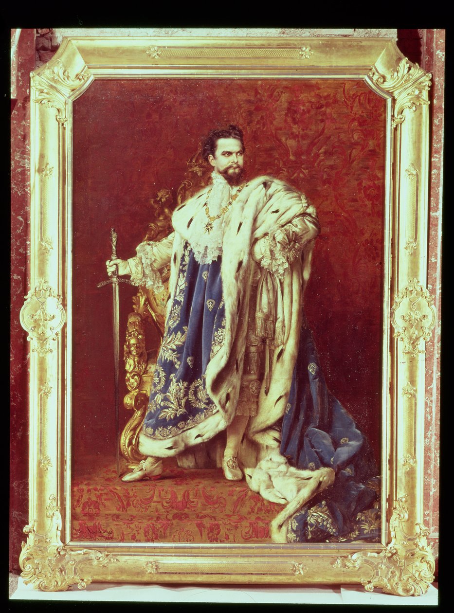 Ludwig II (1845-86) 1887 av Gabriel Schachinger