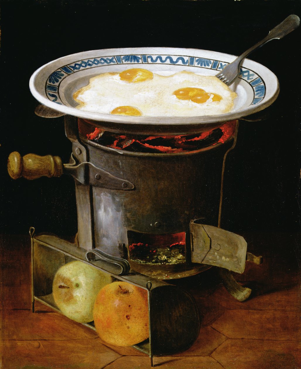 Egg koking på komfyr (olje på lerret) av Gabriel Germain Joncherie