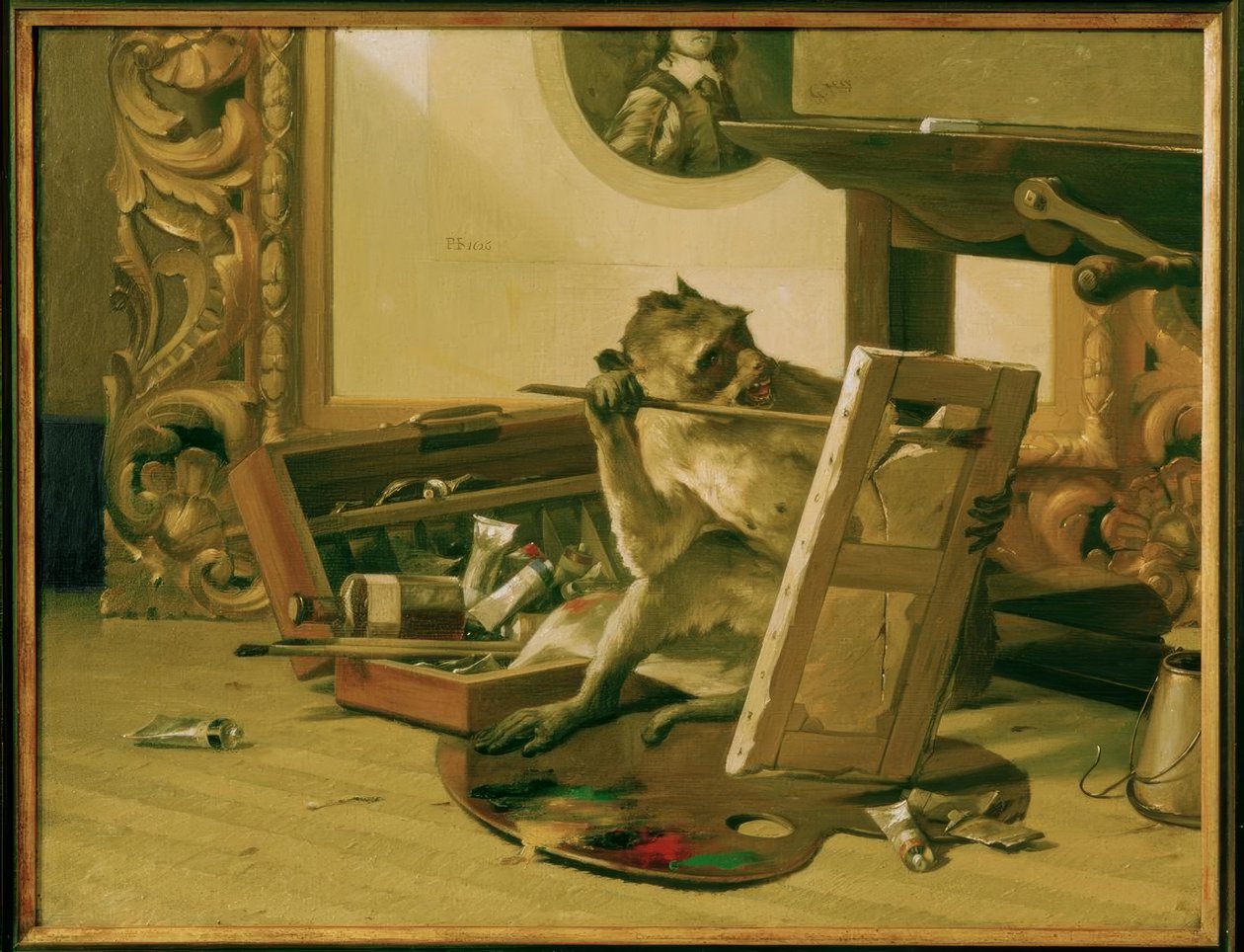 Kritiker, maleri av Gabriel von Max av Gabriel Cornelius Ritter von Max