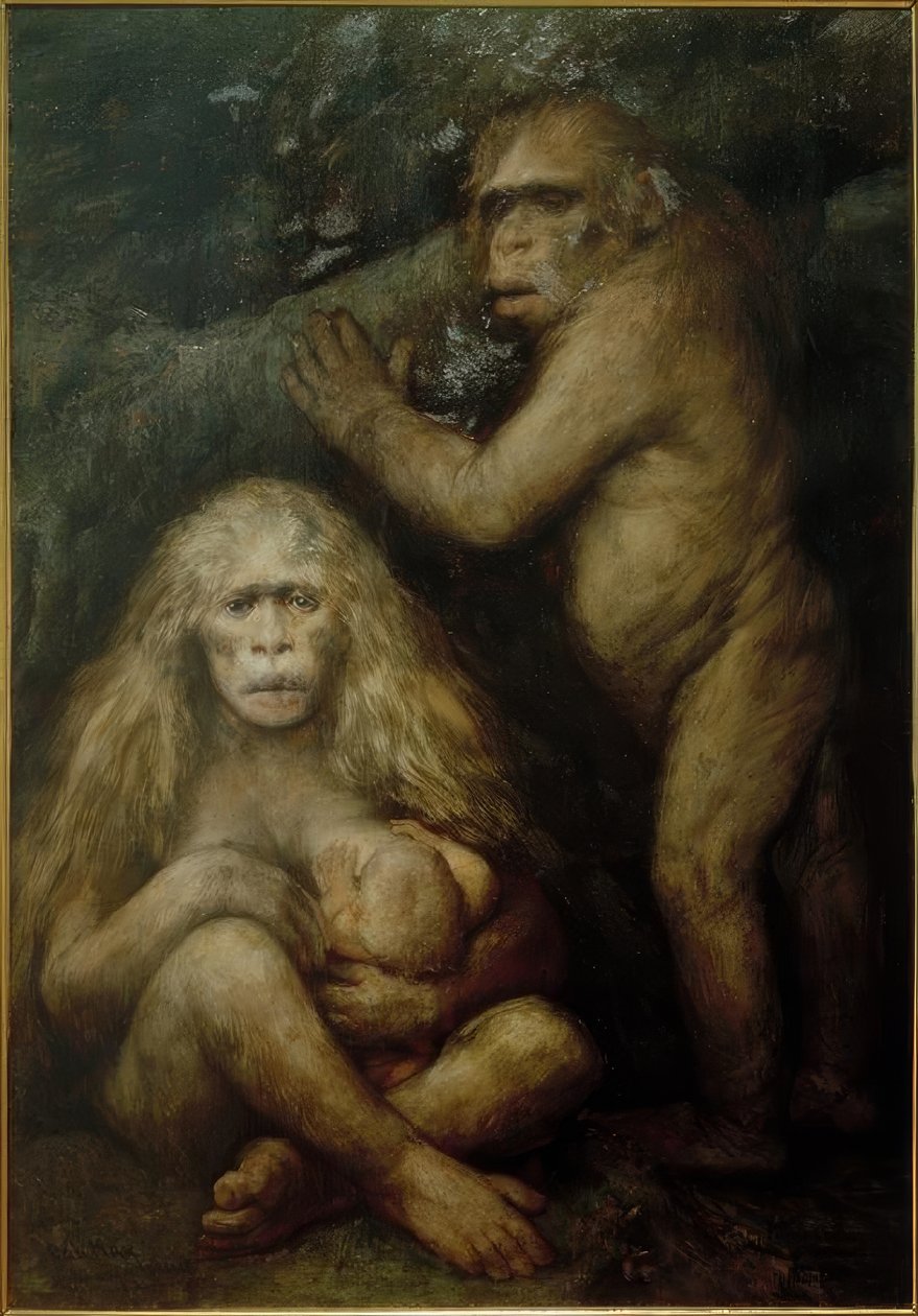 Pithecanthropus alalus av Gabriel Cornelius Ritter von Max
