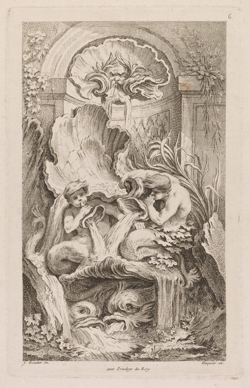 Fontenenes bok: nr. 6, ca. 1736. av Gabriel Huquier