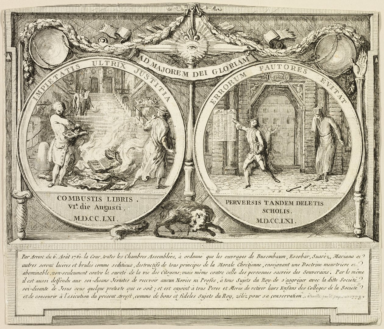 Utvisning av jesuittene av Gabriel Jacques de Saint Aubin