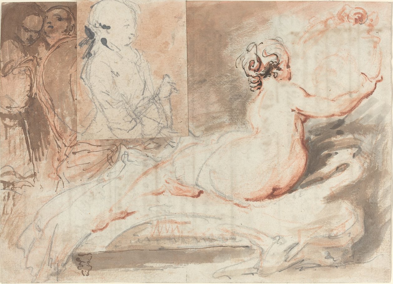 Figurskisser av Gabriel Jacques de Saint Aubin