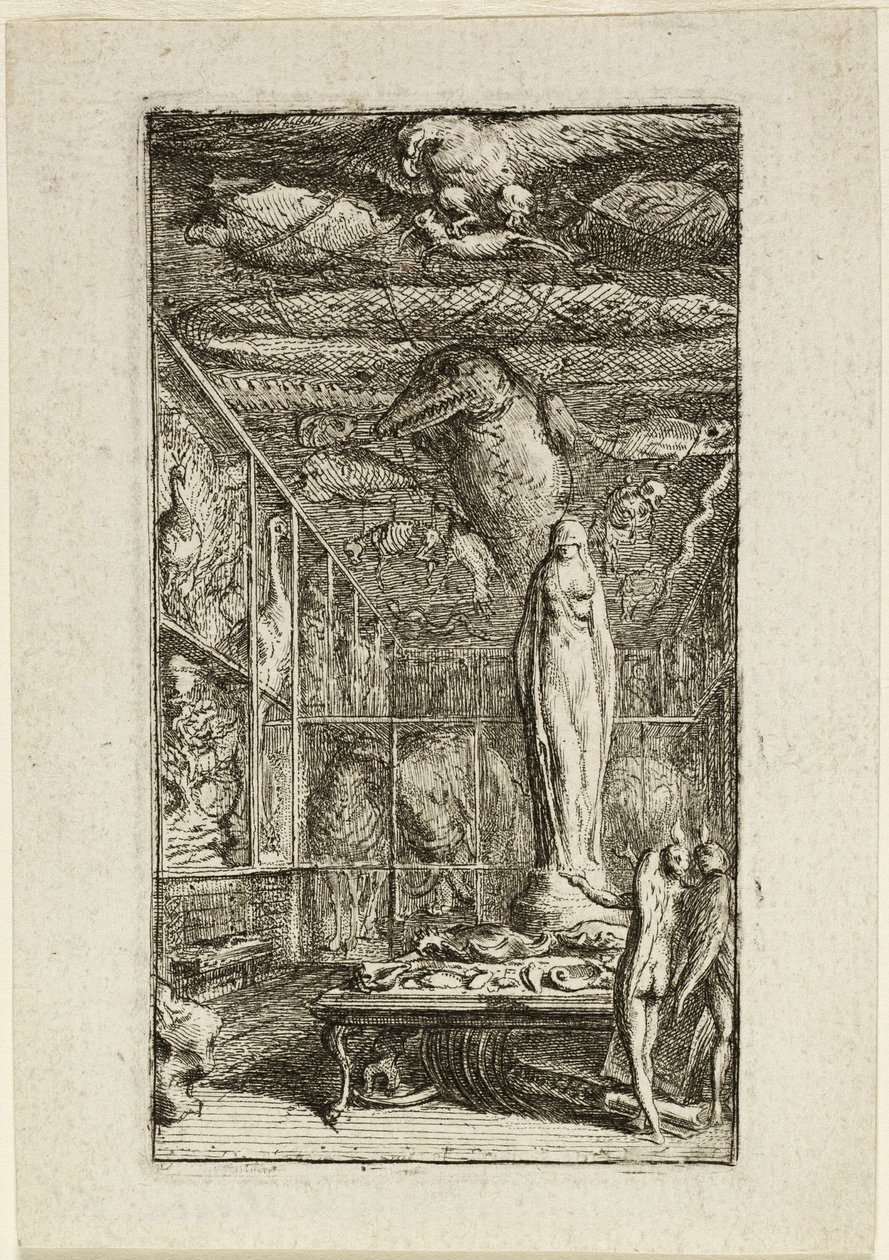 Frontispice for Almanach Historico-Physique av Gabriel Jacques de Saint Aubin