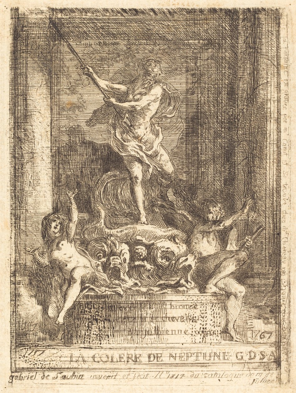 Til Neptuns sinne av Gabriel Jacques de Saint Aubin