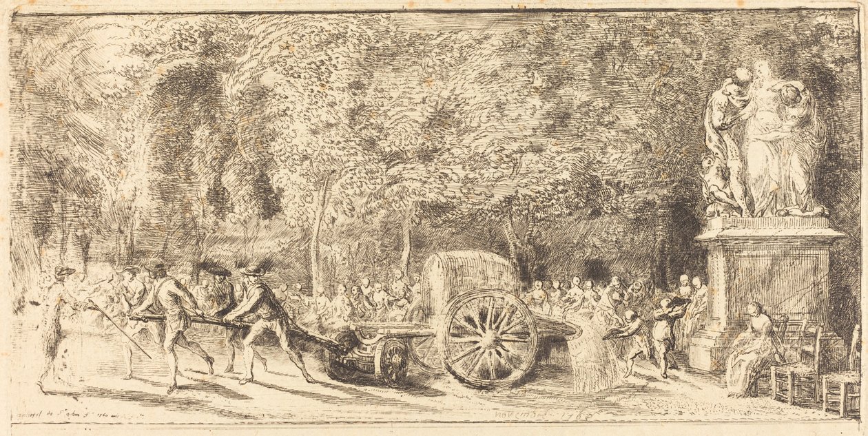 Vanningstønnen [øvre halvdel] av Gabriel Jacques de Saint Aubin