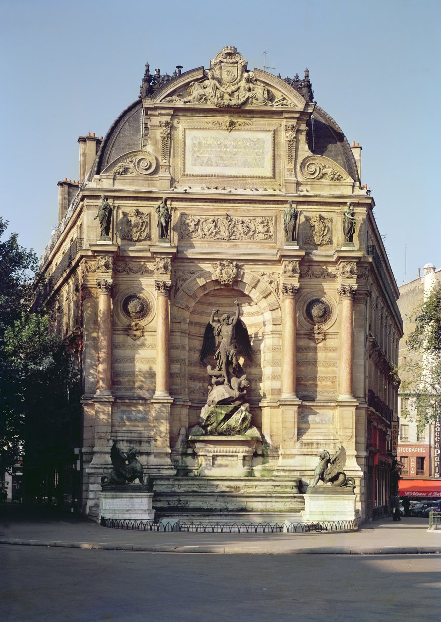 Fontaine Saint-Michel, 1860 av Gabriel Jean Antoine Davioud
