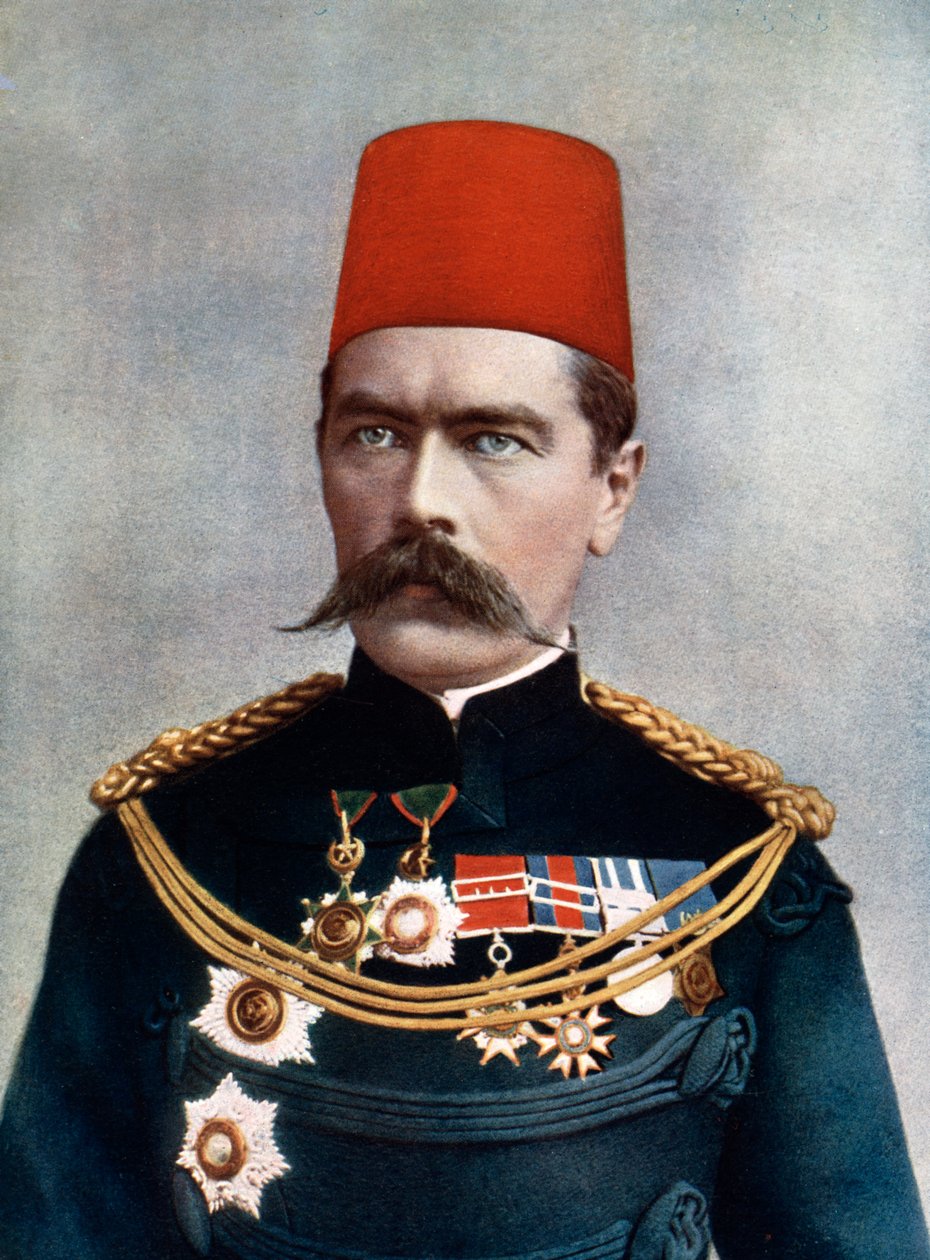 Horatio Herbert Kitchener, 1st Earl Kitchener, britisk feltmarskalk, diplomat og statsmann, 1902. av Gabriel Lekegian