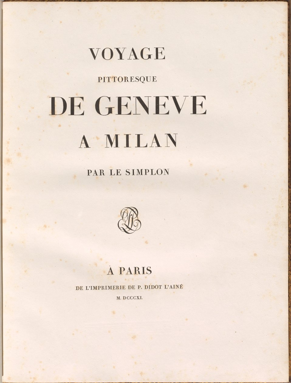 Naturskjønn reise fra Genève til Milano via Simplon av Gabriel Ludwig Lory, Mathias Gabriel Lory