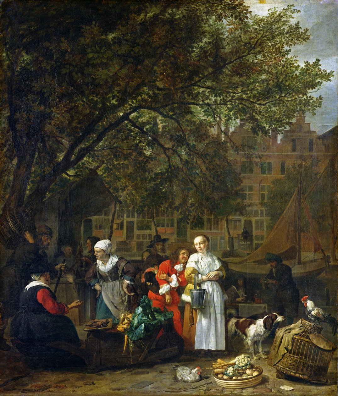 Et urtemarked i Amsterdam av Gabriel Metsu