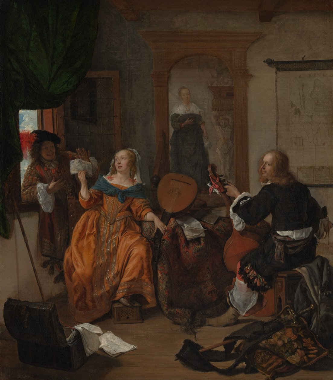 En musikalsk fest av Gabriel Metsu
