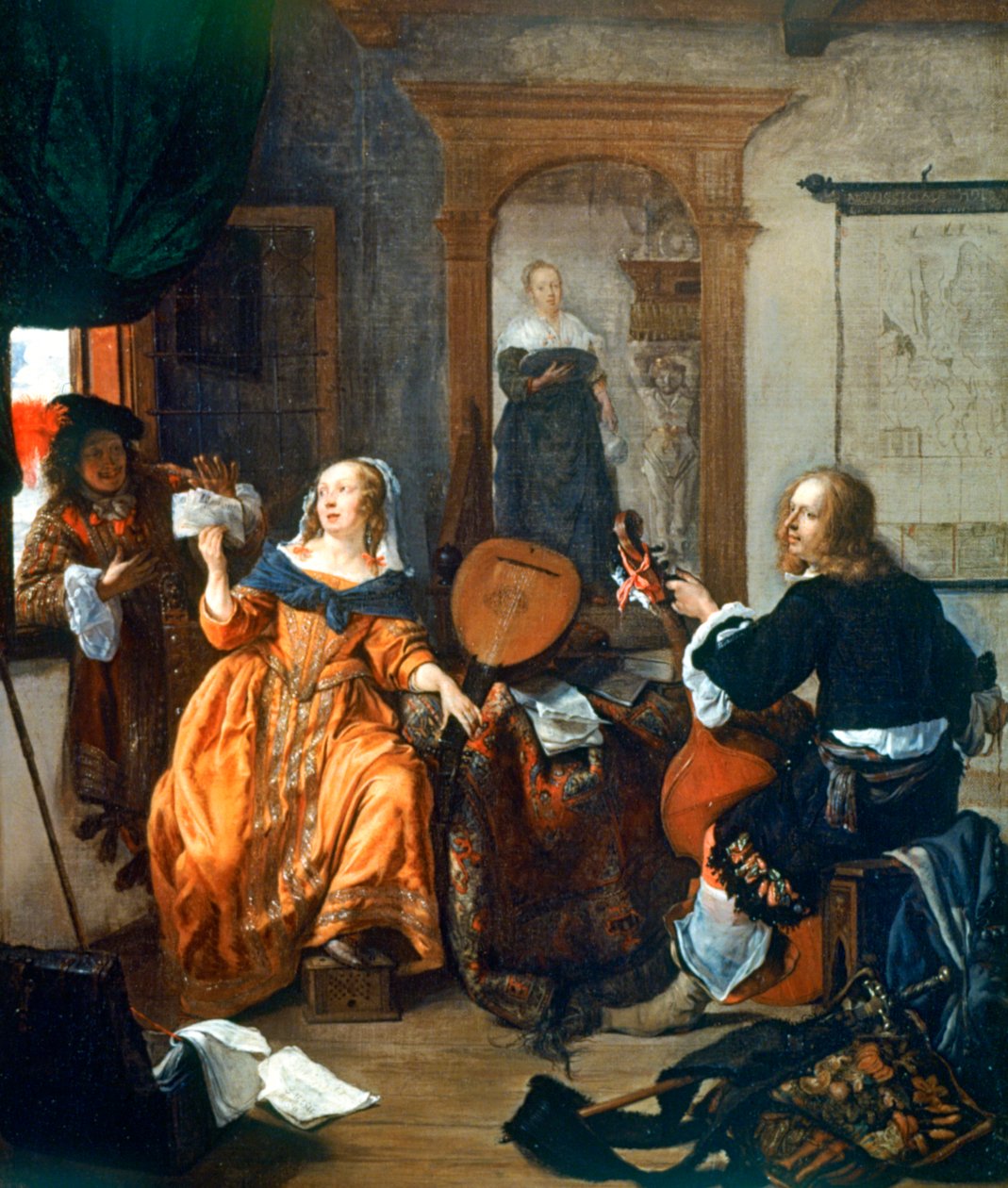 En musikalsk fest, 1659 av Gabriel Metsu