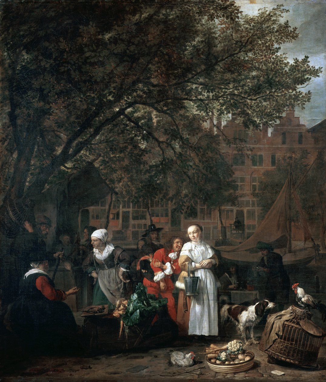 Amsterdam Urtemarked av Gabriel Metsu