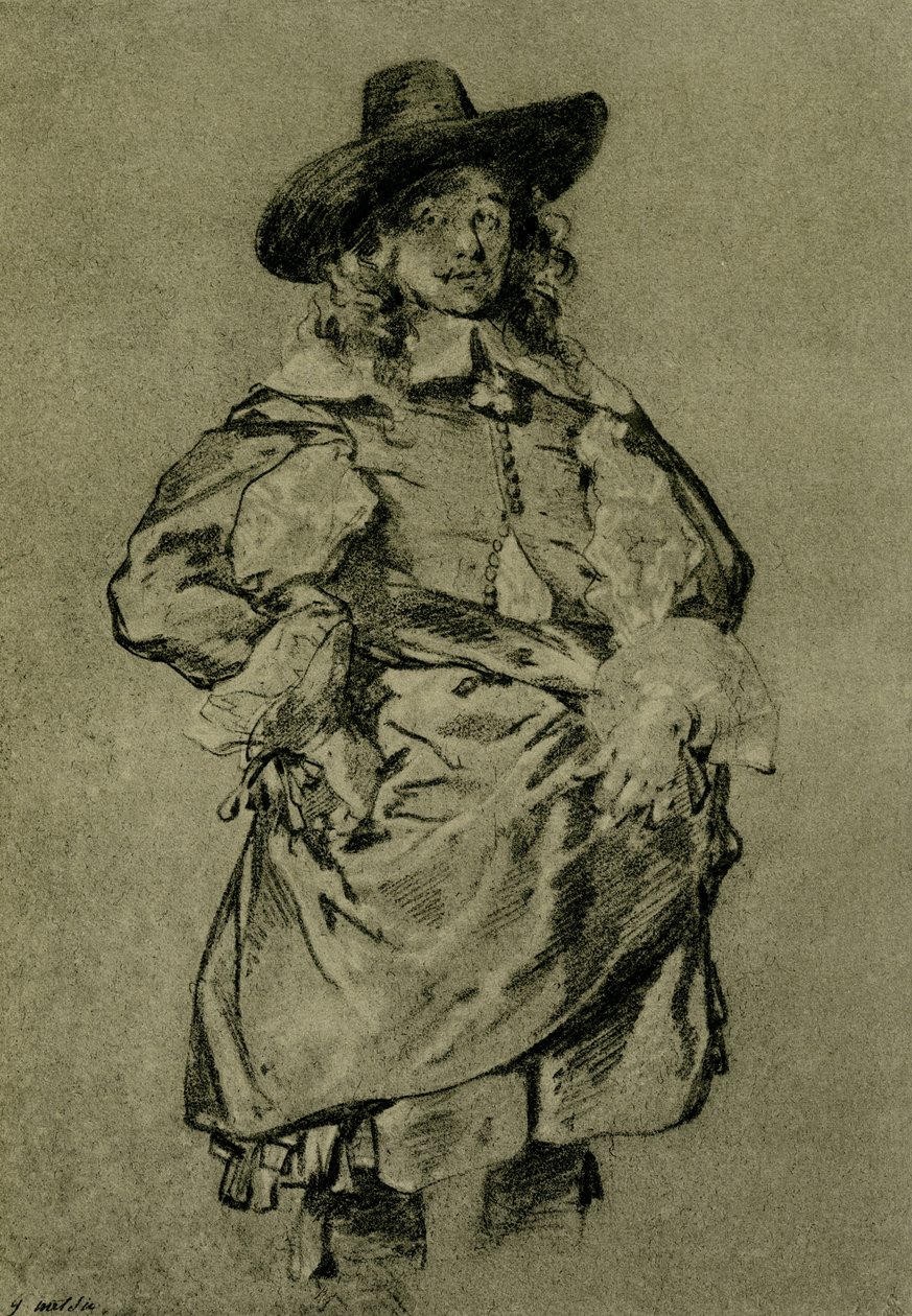 Portrett av en ung mann av Gabriel Metsu