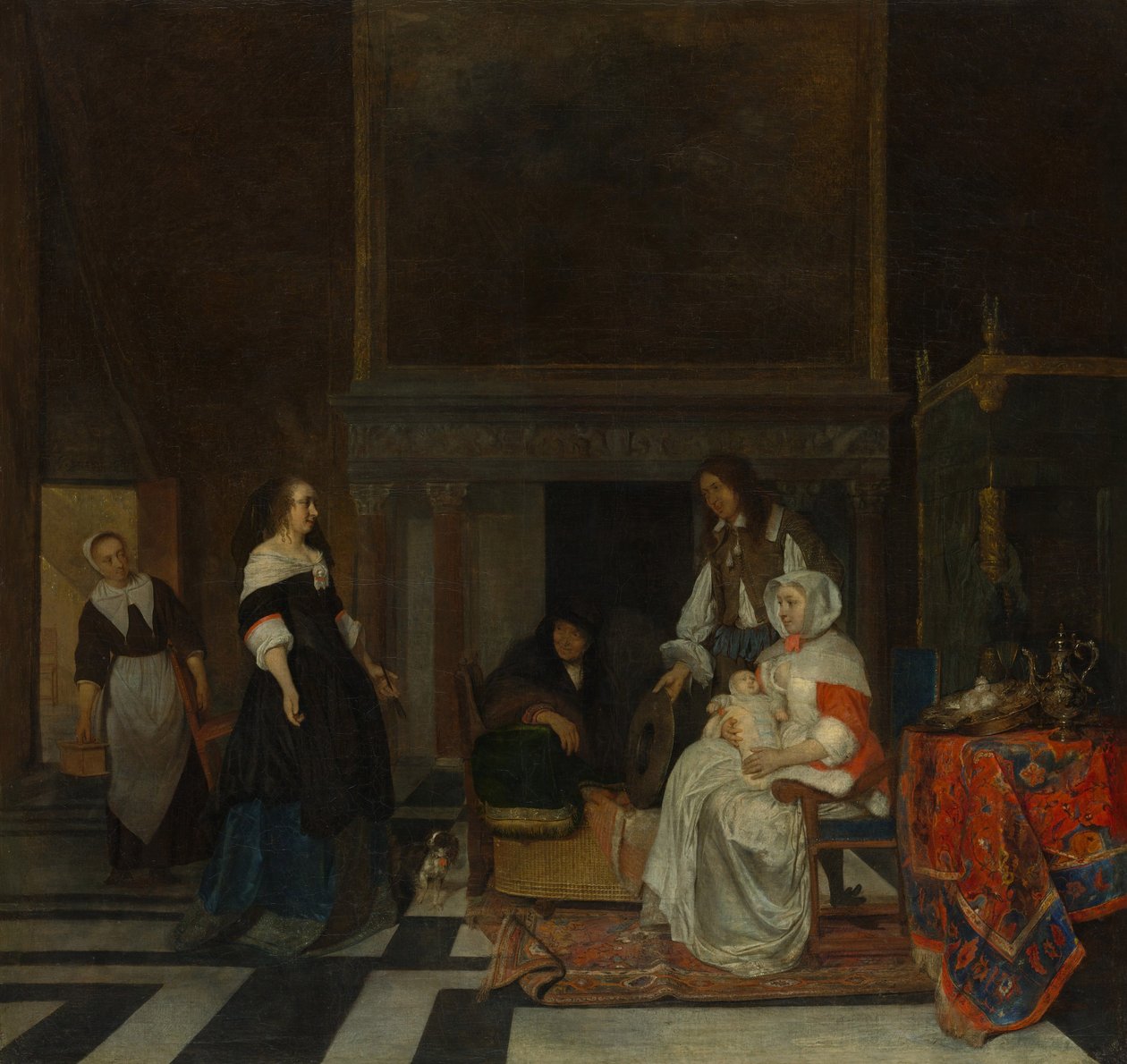 Besøket i barnehagen av Gabriel Metsu