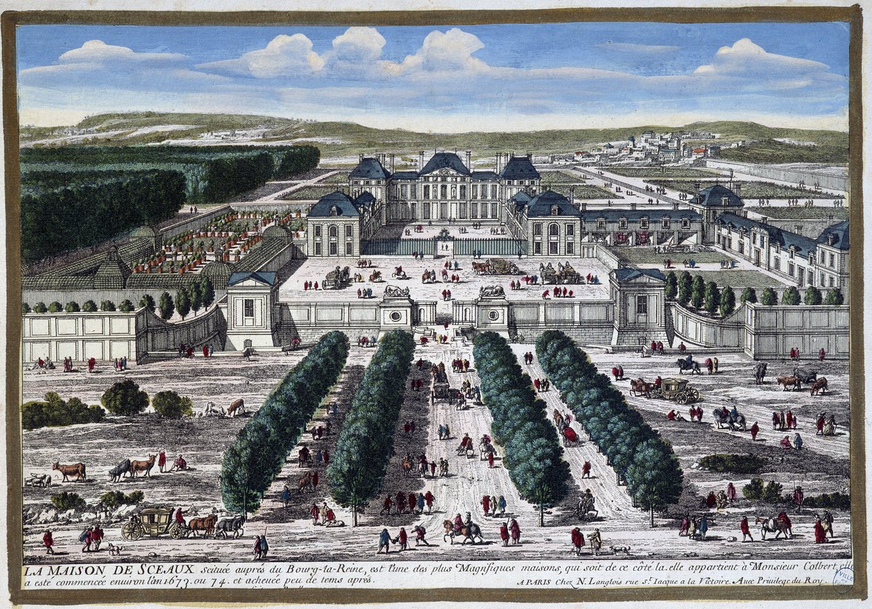 Château de Sceaux (hagene til Le ours), av Perelle av Gabriel Perelle