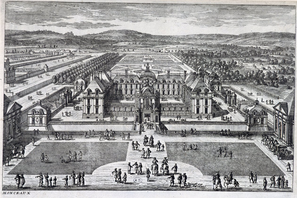 Parc Monceau: generell utsikt av Perelle, sent på 1600-tallet av Gabriel Perelle