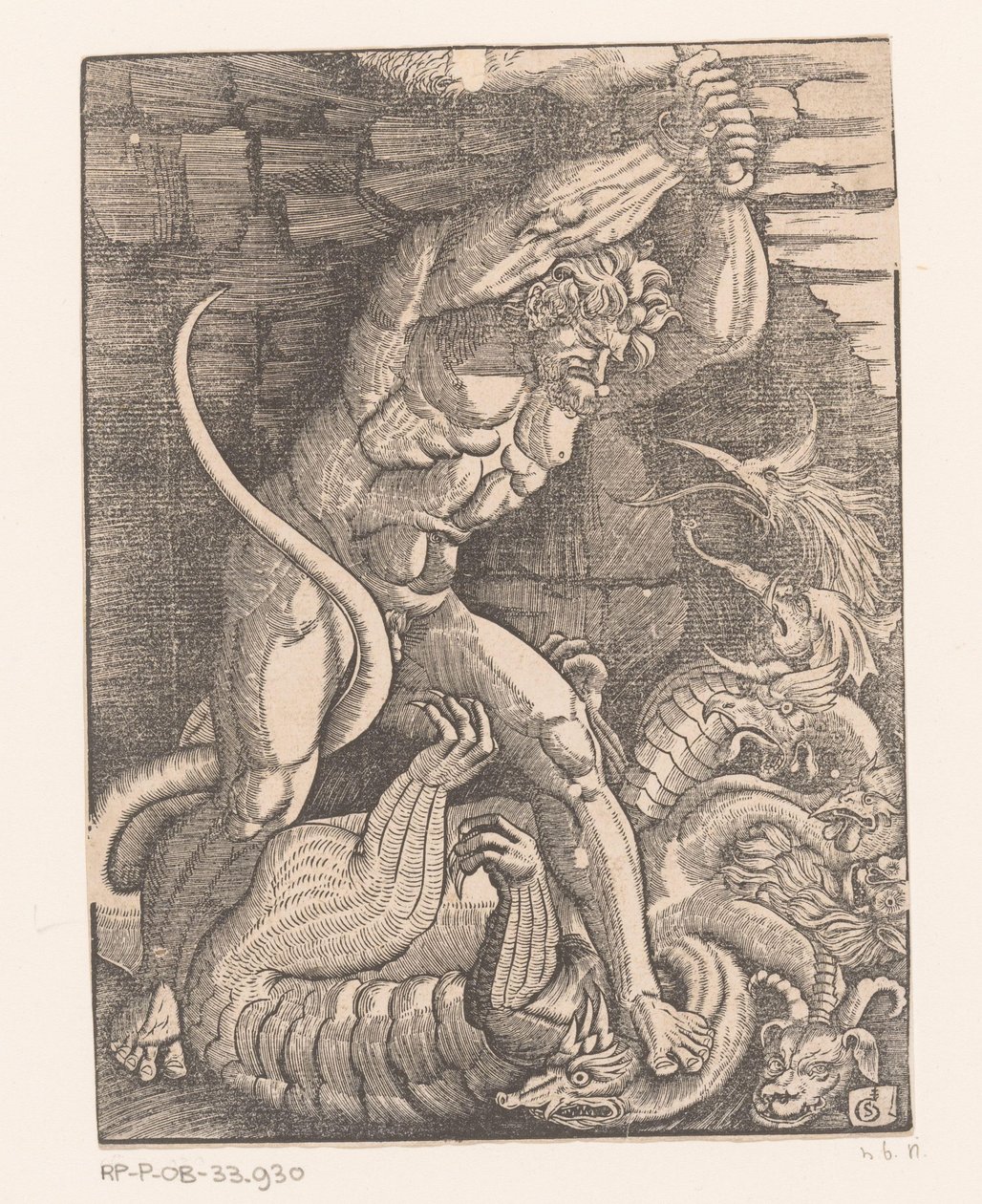 Hercules dreper Hydraen til Lerna Labours of Hercules (serietittel) av Gabriel Salmon