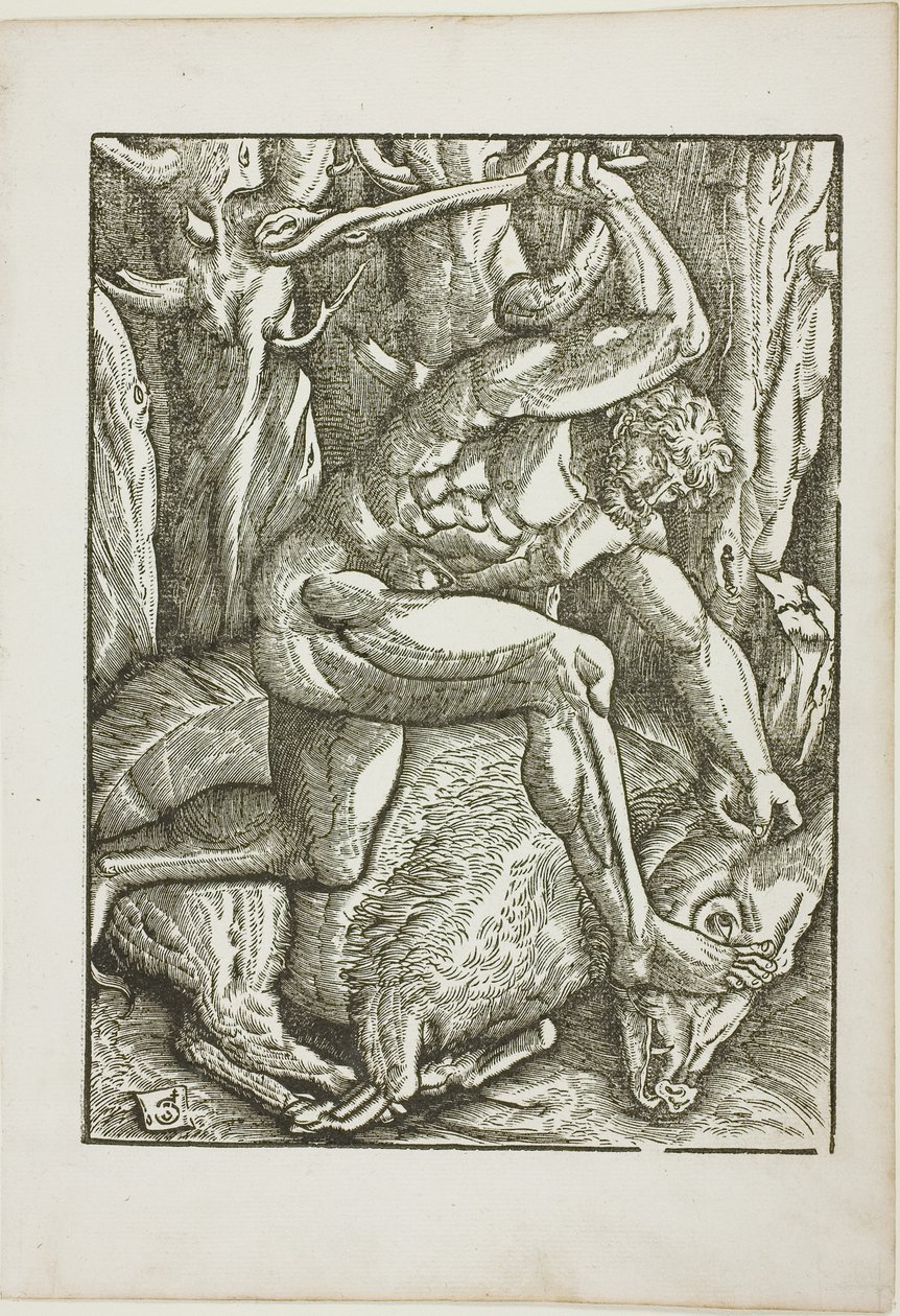 The Labors of Hercules: Hercules subduing the Erymanthian Boar av Gabriel Salmon