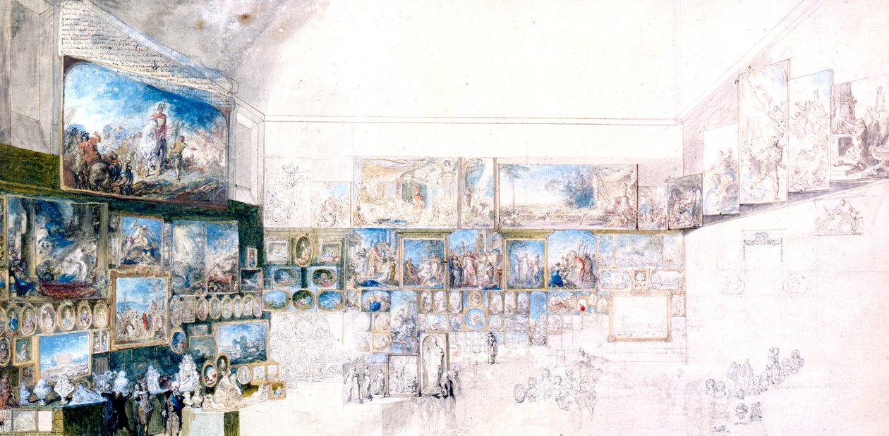 Tegningskabinett, c1744-1780 av Gabriel de Saint Aubin