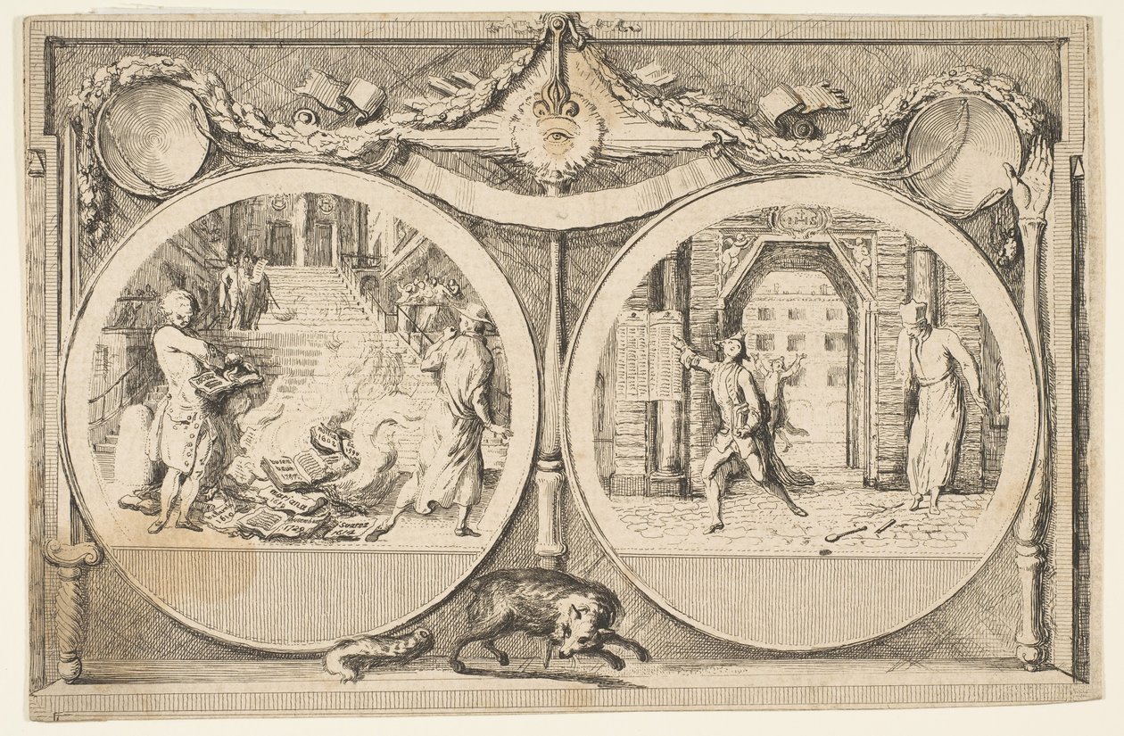 Utvisningen av jesuittene, 1761. av Gabriel de Saint Aubin