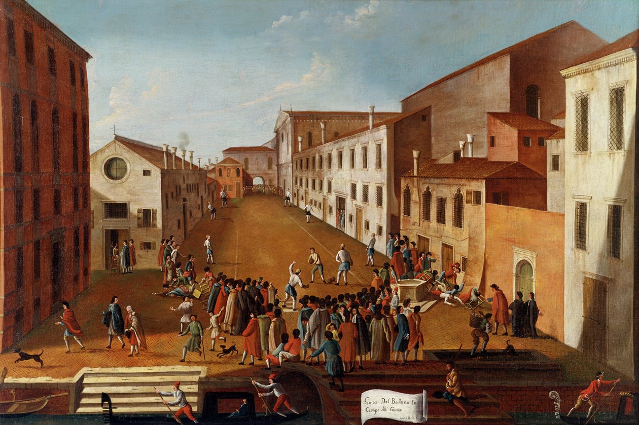 Game of Bowls i Campo dei Gesuiti, Venezia av Gabriele Bella