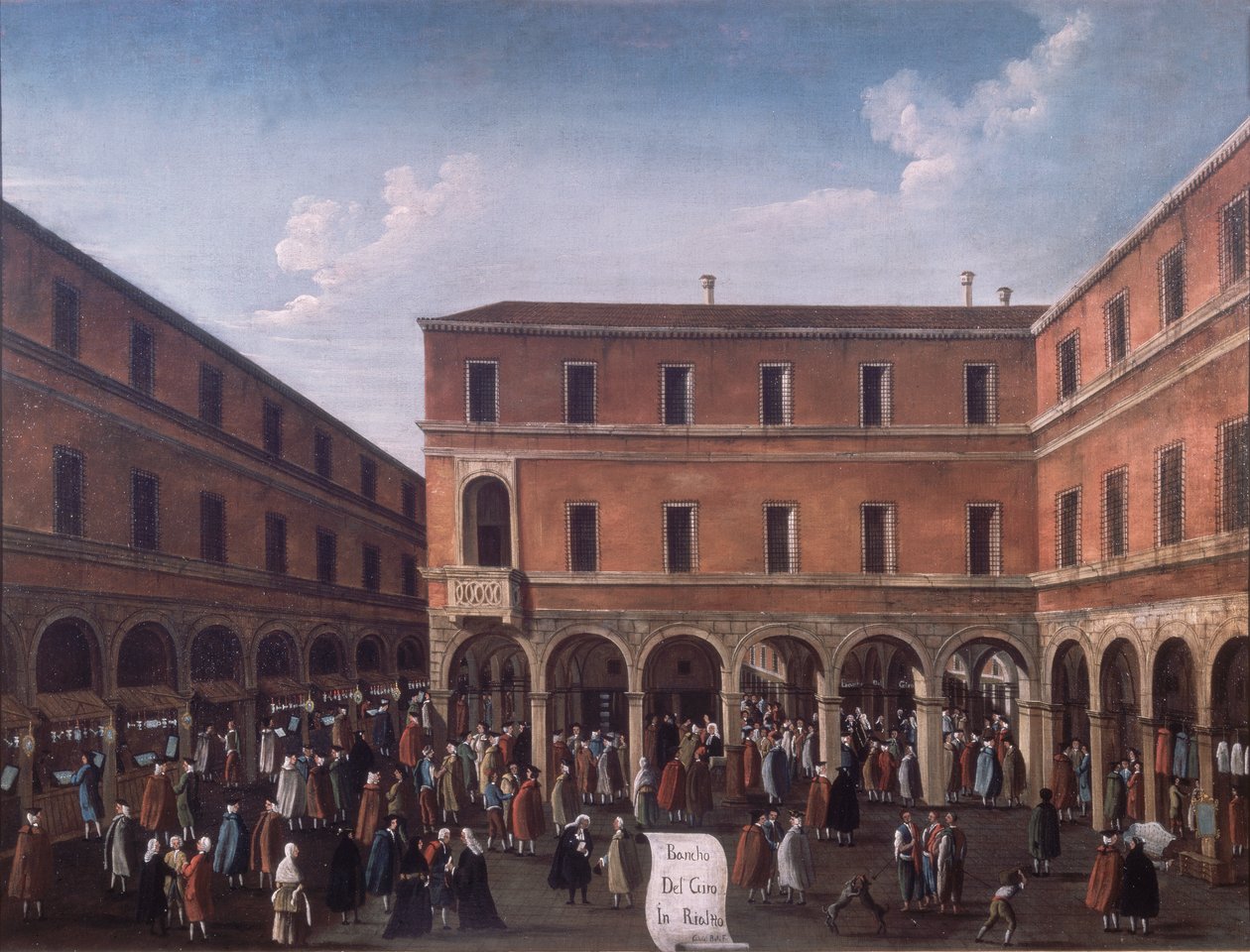 Bancho del Giro i Rialto, Venezia av Gabriele Bella