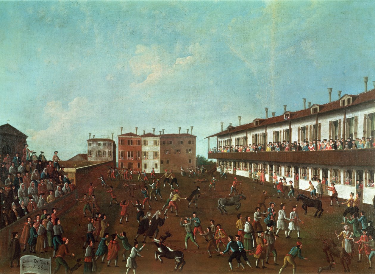 Bull Race i San Giobbe, Venezia av Gabriele Bella