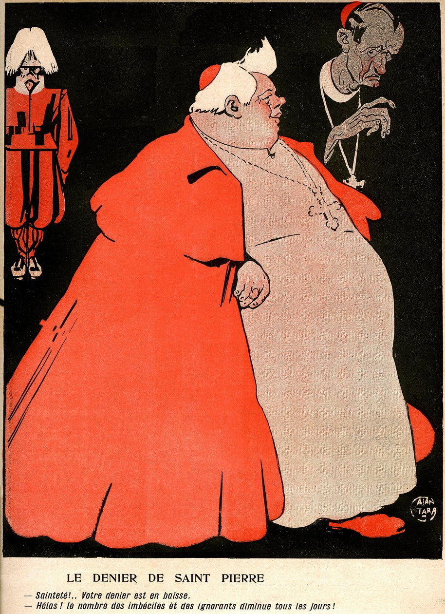 'Smørtallerken' spesial Vatikanet (n°242 av 18. november av Gabriele (1865 1937) Galantara