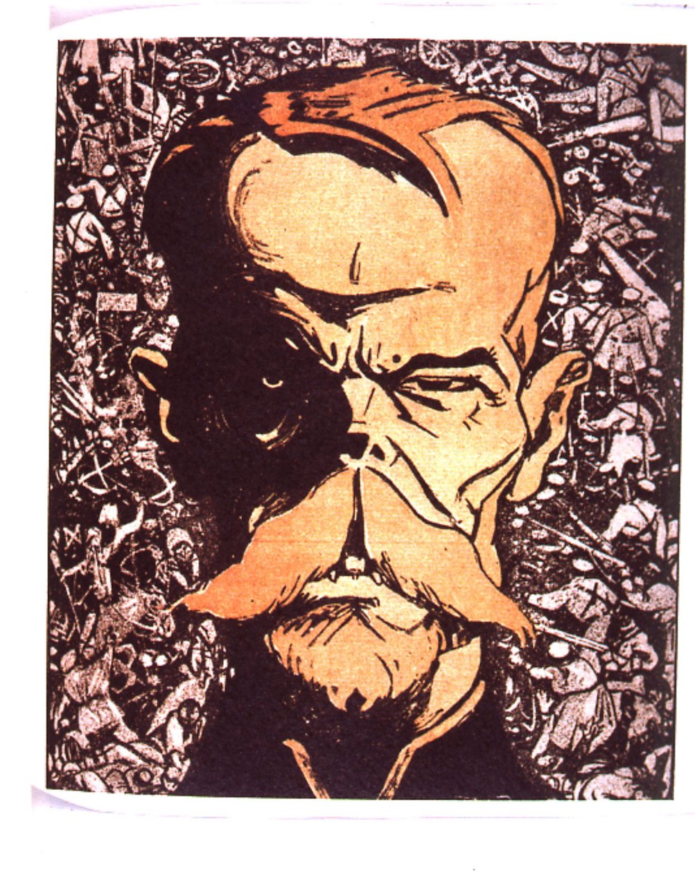 Nicholas II (1868 - 1919) Tsar av Russland fra 'L'Assiette au Beurre' 1906 (trykk) av Gabriele (1865 1937) Galantara