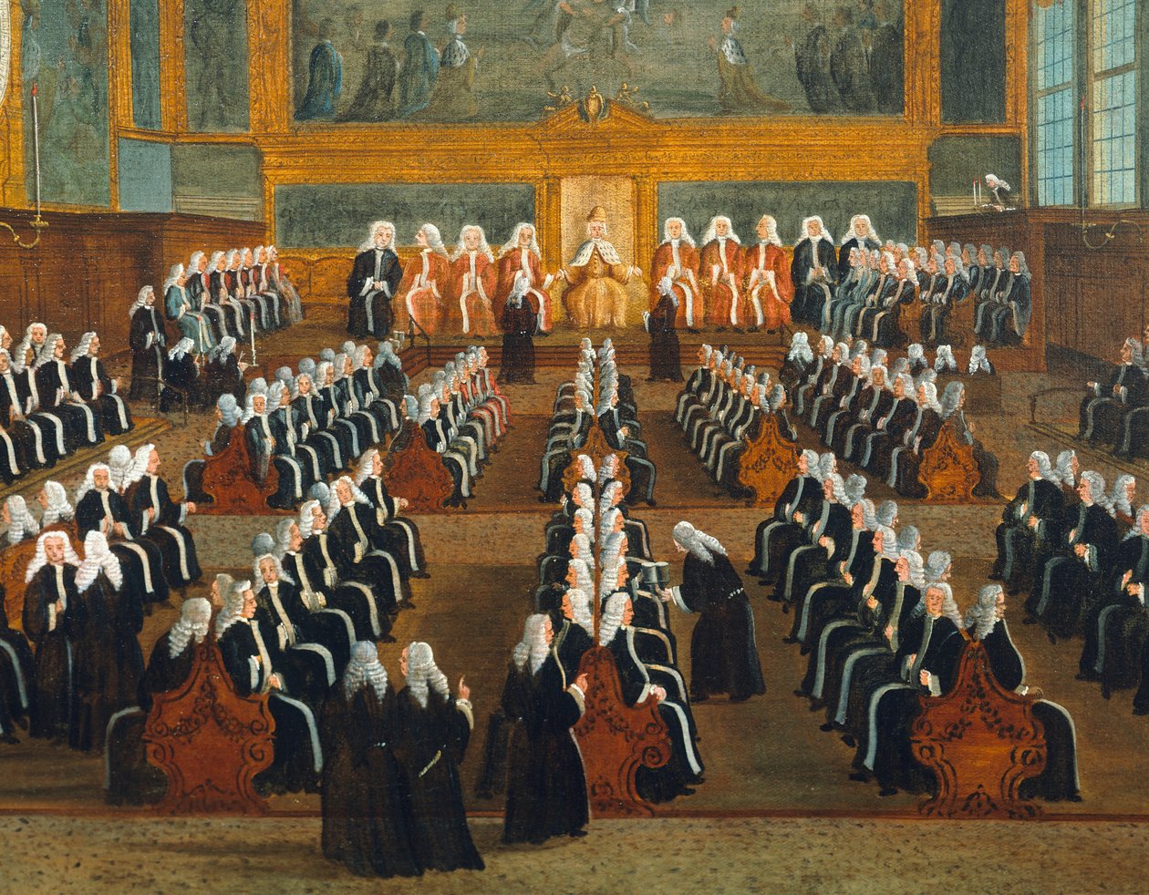 Council of Pregadi, av Gabriel Bella (1730-1799), olje på lerret, 96x149 cm av Gabriele Bella