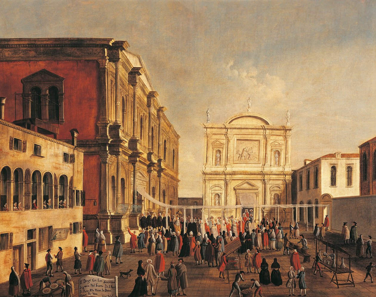 Italia, Veneto, Venezia, Doge of Venezia og Signoria ved San Rocco-kirken, på Saint