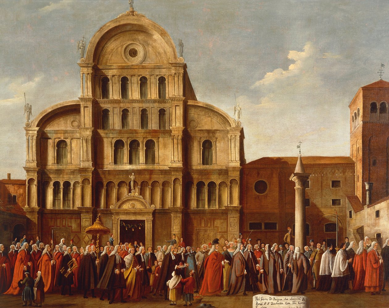 Italia, Veneto, Venezia, Doge of Venezia ved San Zaccaria-kirken av Gabriele Bella