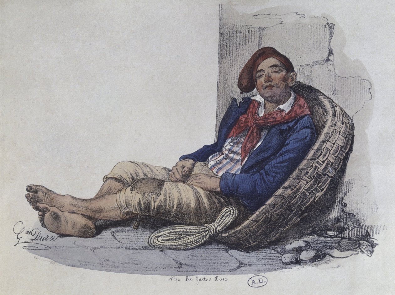 En portør i Napoli, 1820 av Gaetano Dura