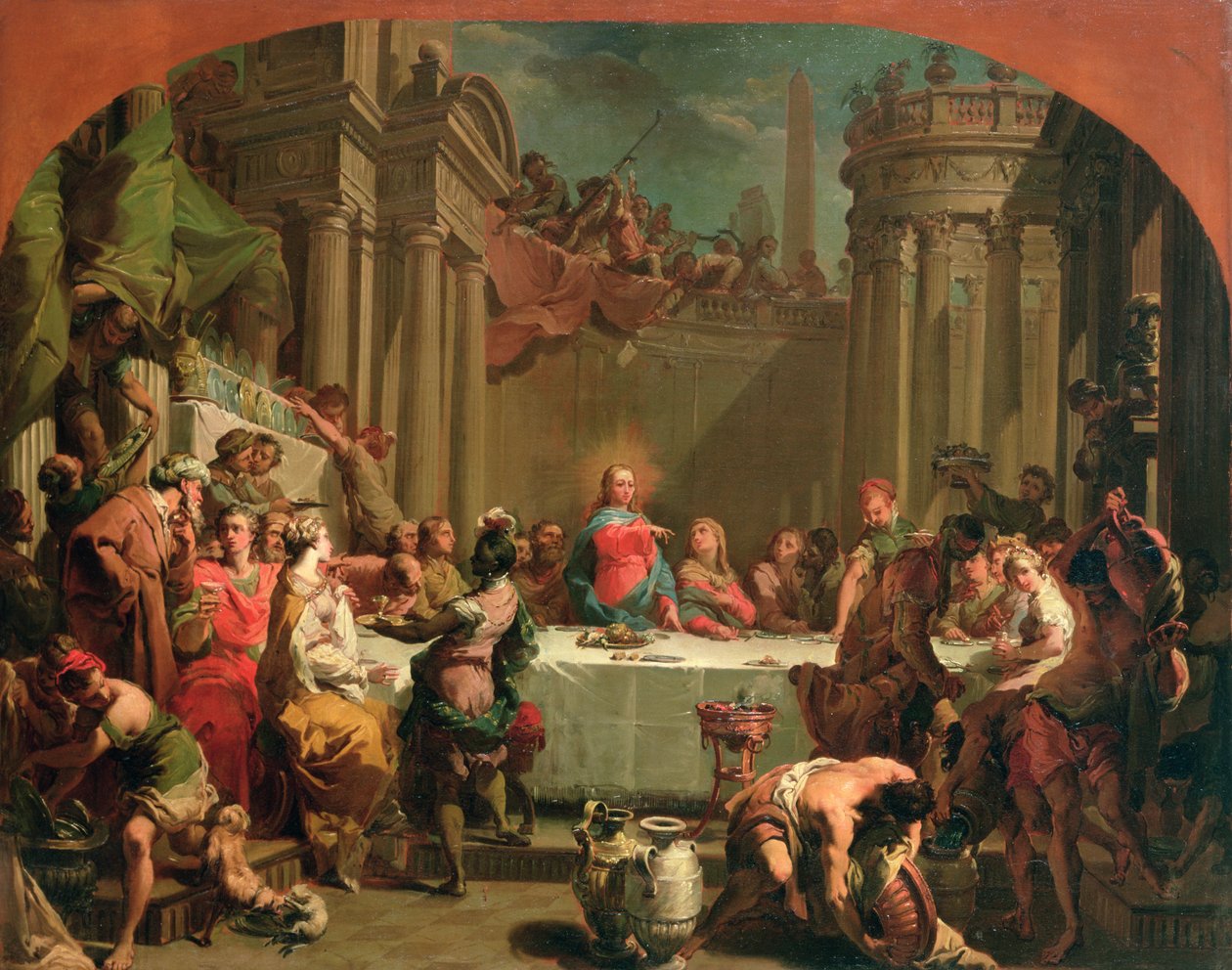 Bryllupsfest i Cana, 1766 av Gaetano Gandolfi