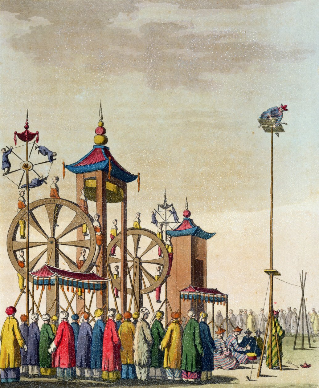 Et kinesisk sirkus, illustrasjon fra 