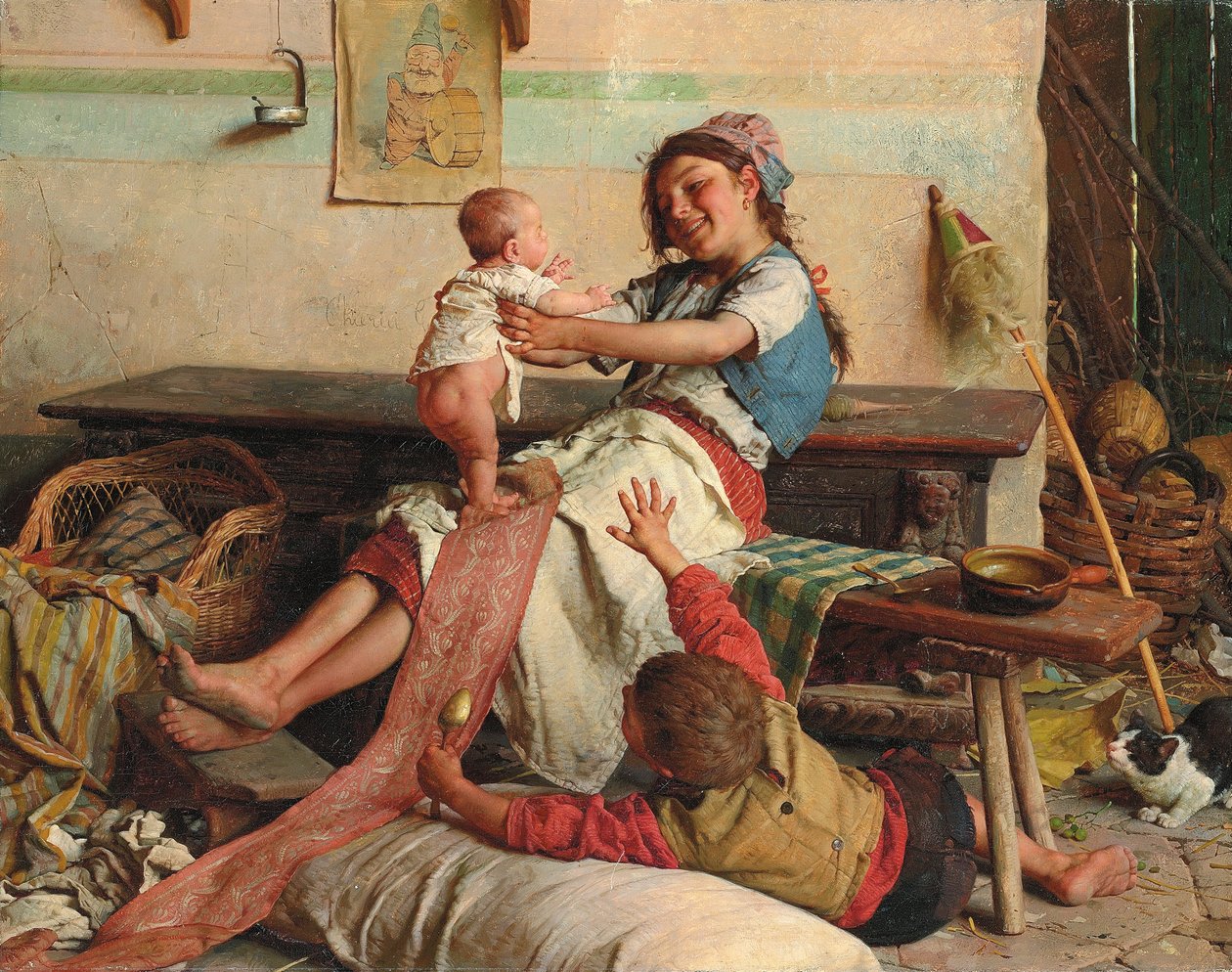 Broderlig hengivenhet; Broderlig hengivenhet, ca. 1900 av Gaetano Chierici