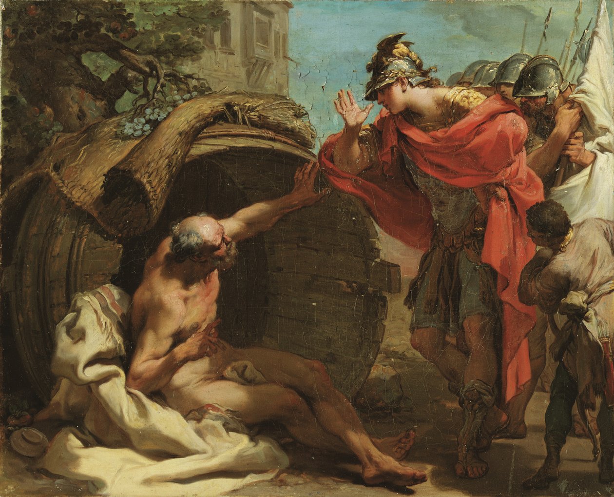 Alexander og Diogenes av Gaetano Gandolfi