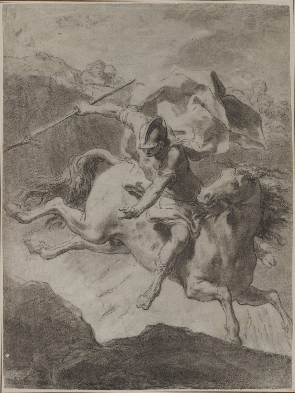 Marcus Curtius død, 1799 av Gaetano Gandolfi