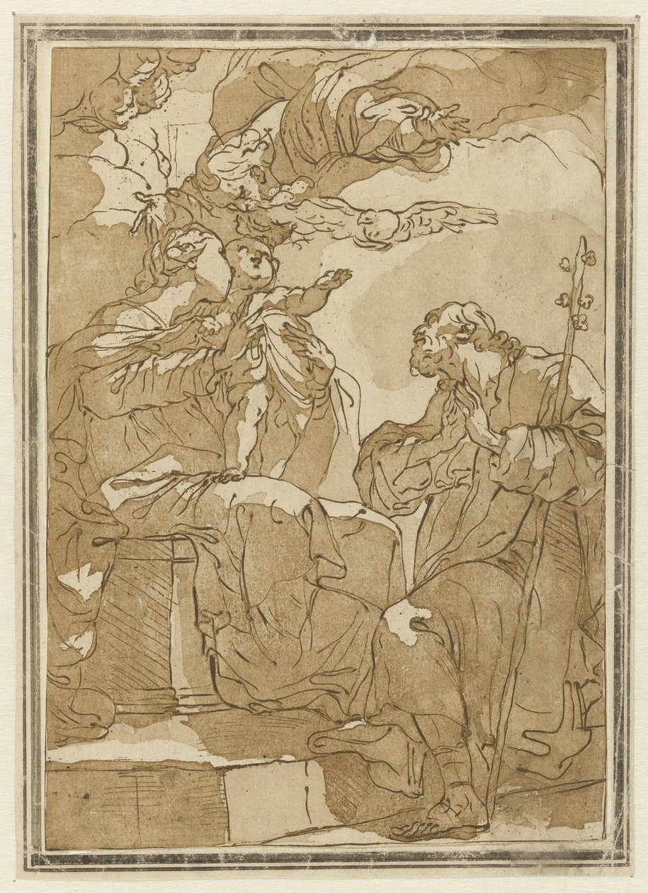 Hellige familie av Gaetano Gandolfi