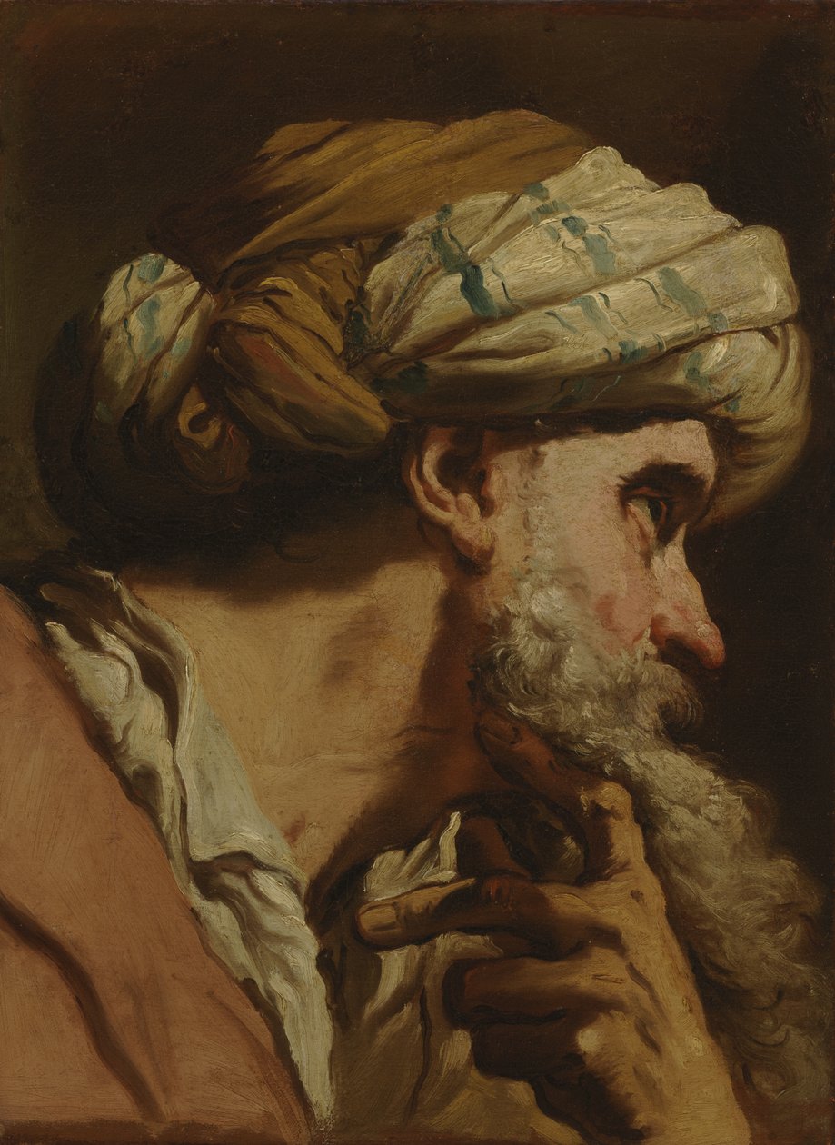 Studie av et orientalsk hode, ca. 1766-75 av Gaetano Gandolfi