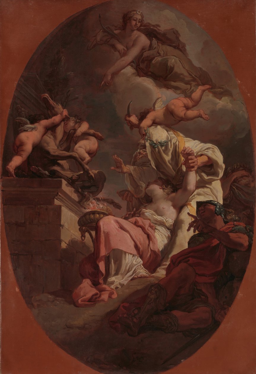 The Sacrifice of Iphigenia, 1789. av Gaetano Gandolfi