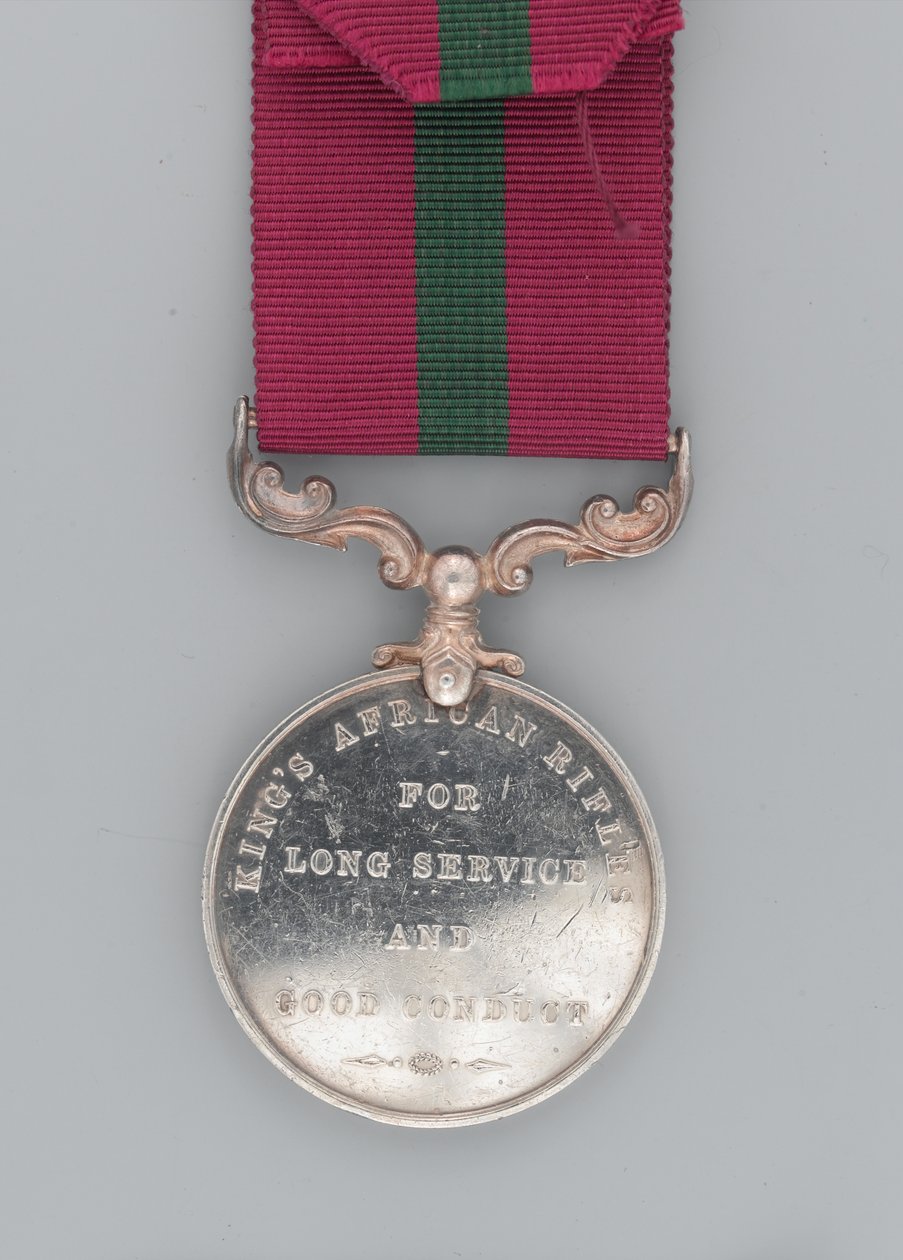Medalje for lang tjeneste og god oppførsel, regimentssersjantmajor Hassan Jabir, The King