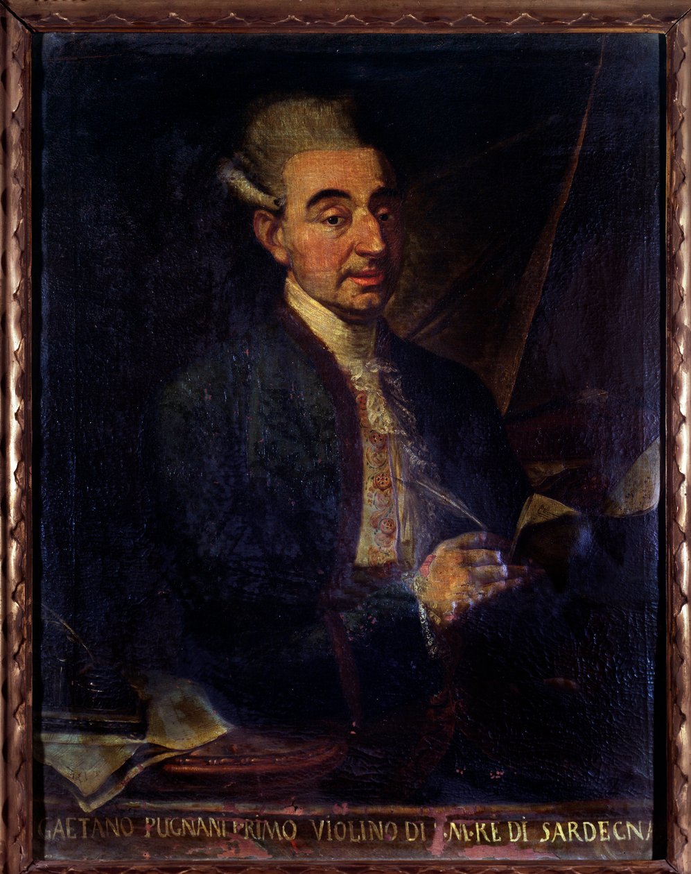 Portrett av Gaetano Pugnani, italiensk fiolinist (maleri av Gaetano Ottani